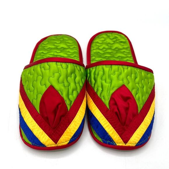 HANDMADE Colorful Spring Summer Satin Asian House Slippers NEVER WORN SZ 7.5 - Picture 7 of 7